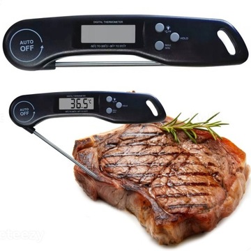 TERMOMETR KUCHENNY CYFROWY LCD SONDA DO MIĘSA WINA ŻYWNOŚCI NA GRILL