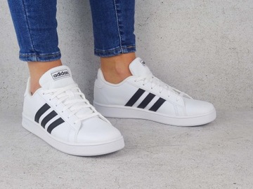 КРОССОВКИ ADIDAS GRAND COURT EF0103 БЕЛЫЕ