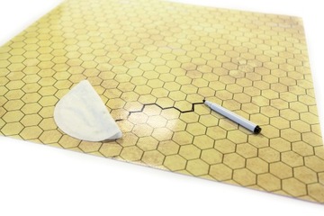 КОВрик ДЛЯ СУХОГО СТИРАНИЯ RPG 50x50 - ПАПИРУС 1 (ШЕСТИГРАННИК)
