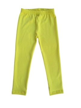 Legginsy getry leginsy długie bawełniane 122 żółte TR