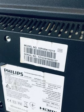 ТЕЛЕВИЗОР PHILIPS PHS4112/12 ПОВРЕЖДЕНА МАТРИЦА
