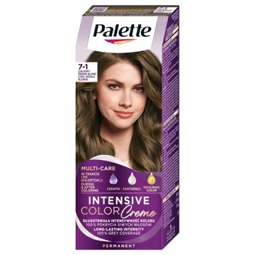 Palette Farba do włosów w kremie 7-1 średni blond