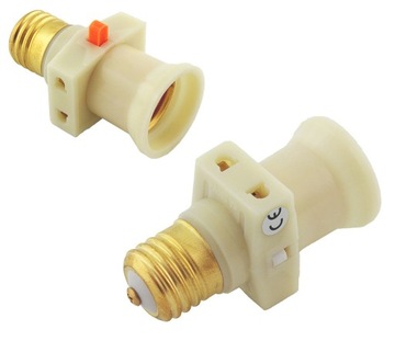 ROZGAŁĘŹNIK PRZEDŁUŻACZ ADAPTER OPRAWKA REMONTOWA ŻARÓWKI ZŁODZIEJKA E27 Bi