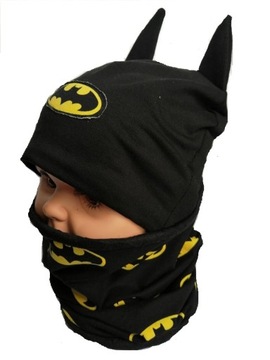 KOMPLET CZAPKA + KOMIN BATMAN ZIMOWY