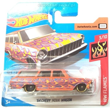 HOT WHEELS CHEVY NOVA WAGON 1964 RESORAK GHD61