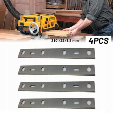 4 sztuk strugarki ostrza noże 210x22x1.8mm części