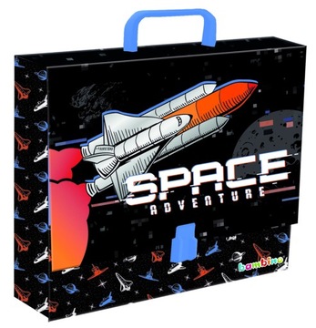 TECZKA Z RĄCZKĄ GRUBA XL DLA CHŁOPCA RAKIETA SPACE KOSMOS BAMBINO