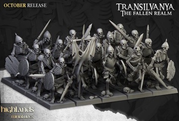 Skeleton Swordsmen x 20 CMD - Highlands Miniatures