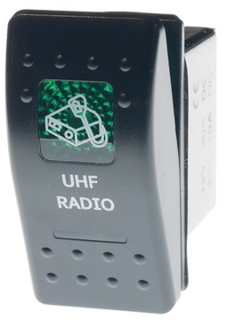 CARLING PRZELACZNIK IP68 WLACZNIK LED 12-24V 20A ZIELONY UHF RADIO