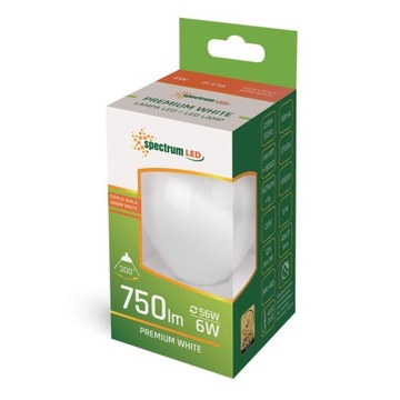 Żarówka LED Kulka 6W E14 COG WW WOJ+14394 Spectrum
