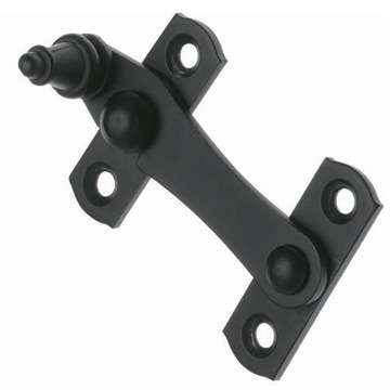 Zamknięcie okiennicy Blokada furtki CZARNA 75x46mm