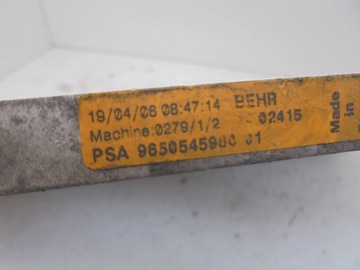 CHLADIČ KLIMATIZACE 9650545980 PEUGEOT 307 1.6