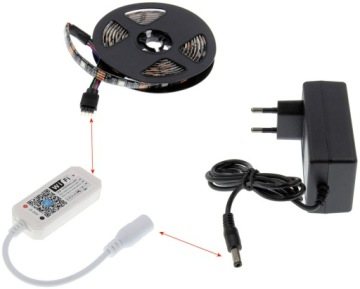 Контроллер RGB LED Контроллер Wi-Fi 2.4 Android iOS