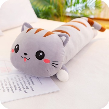 ДЛИННАЯ подушка КОТЕНОК МАСКОТ ПЛЮШЕВАЯ ИГРУШКА 70см