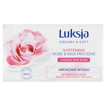 LUKSJA RÓŻA I PROTEINY MELKA KREMOWE MYDŁO 90G
