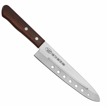 Satake Tomoko 420J2 Japoński Nóż Kuchenny Szefa Kuchni Air Holes 56HRC 18cm