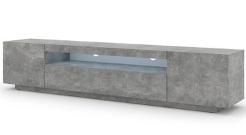 Szafka RTV AURA 200 stojąca wisząca beton + LED