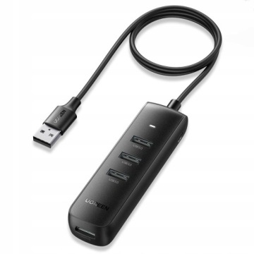 Разветвитель Ugreen USB HUB типа A — 4 порта USB 3.2 Gen 1, черный (CM416 80657)