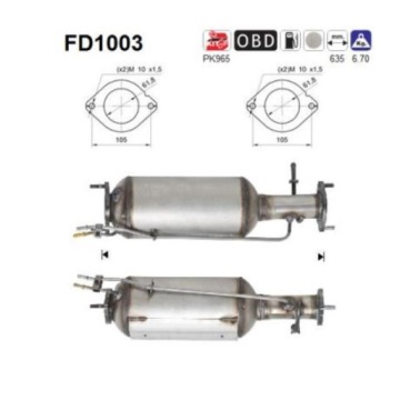 ФИЛЬТР DPF FORD C-MAX FOCUS II MONDEO IV S-MAX 2.0