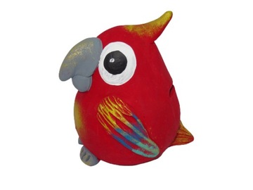 Керамическая копилка для домашних животных ПОПУГАЙ, ручная работа.