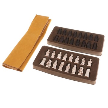 Chinese Antique Soldier Figures Chessman Chess Set