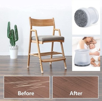 Войлочные чехлы на ножки стула, НАБОР 20 ШТ.