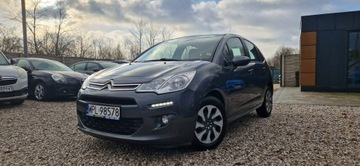 Citroen C3 II Hatchback facelifting 1.2 VTi 82KM 2016 Citroen C3 Bezwypadkowy Super Stan 1.2 VTi