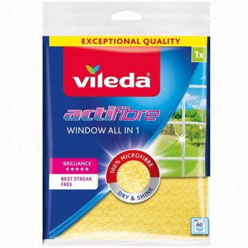 Vileda Actifibre Window All in 1 Ściereczka do okien i szyb