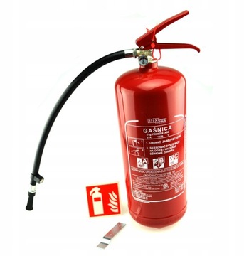 ПОРОШКОВЫЙ ОГНЕТУШИТЕЛЬ 6 КГ ABC Вешалка Наклейка