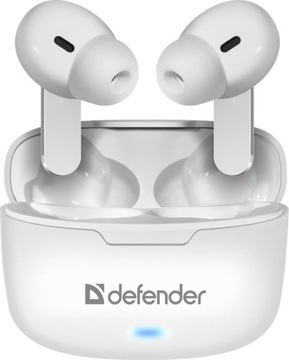 Беспроводные Bluetooth-наушники Defender TWINS 903 с микрофоном, белые