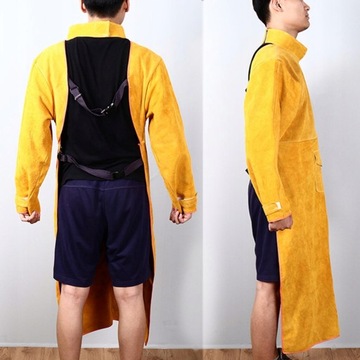 Сварочный фартук из огнестойкой кожи