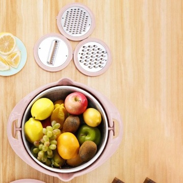 Дуршлаг с набором мисок Контейнер для промывного сита Розовый кухонный дуршлаг.
