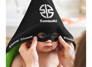 Ręcznik z kapturem Ninja dla niemowląt Kawasaki