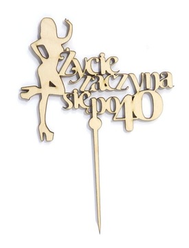TOPPER URODZINY Życie zaczyna się po 30 40 50 MB61