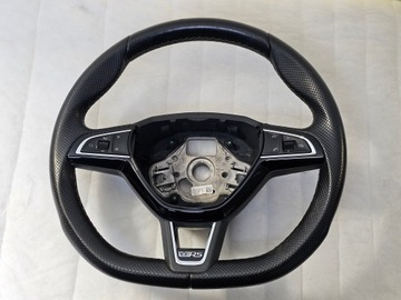 KIEROWNICA SKORZANA SKODA OCTAVIA III RS VRS 5E0419091BC R123