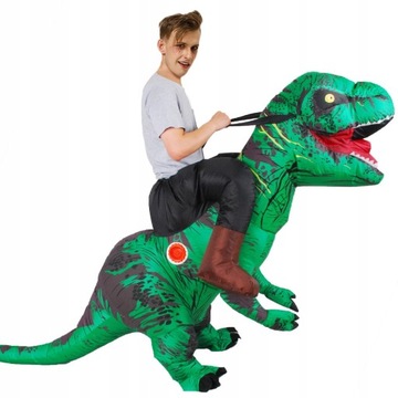 Надувной костюм T-REX на Хэллоуин, костюм динозавра