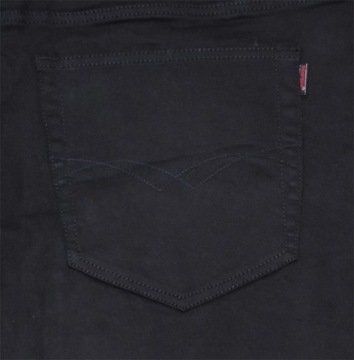5XL Duże Spodnie Czarne Modne Strecz Pas 122cm