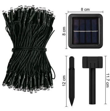 НАРУЖНЫЕ РОЖДЕСТВЕНСКИЕ ОГНИ СОЛНЕЧНЫЕ GIRLAND 100 LED SOLAR