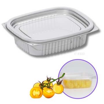 Pojemniki jednorazowe plastikowe na sałatki surówki 300ml