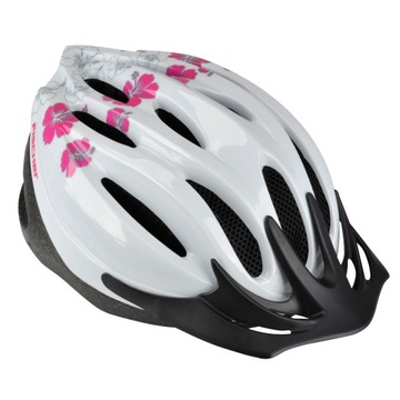 Kask Rowerowy Damski REGULOWANY S/M z OŚWIETLENIEM LED Fischer