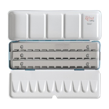 Pudełko metalowe na farby akwarelowe - Pojemność: 21 kostek