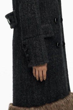 wełniany płaszcz z limitowanej edycji ZARA M-L