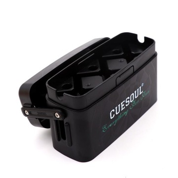 Жесткий футляр для дротиков CUESOUL черного цвета