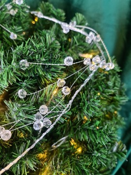 РОЖДЕСТВЕНСКАЯ ГИРЛЯНДИЯ - МАЛЕНЬКИЕ БУСИНЫ - 105СМ