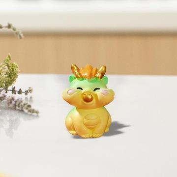 Мини-статуя дракона, настольное украшение для книжной полки, полки в стиле E