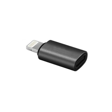 Adapter TYP C - iPhone Lightning czarny