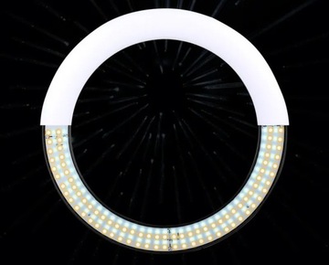 LAMPA PIERŚCIENIOWA LED 240W STATYW 200 CM RING 56CM MAKIJAŻ YOUTUBE TIKTOK