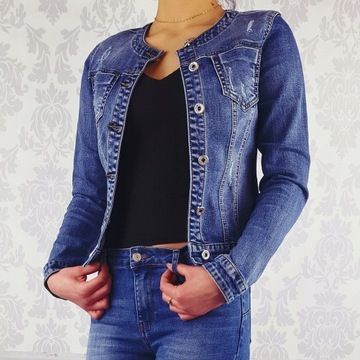 Женская ДЖИНСОВАЯ КУРТКА CHANELKA Katana больших размеров