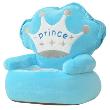 Крісло для дітей PRINCE, плюшевий, синій