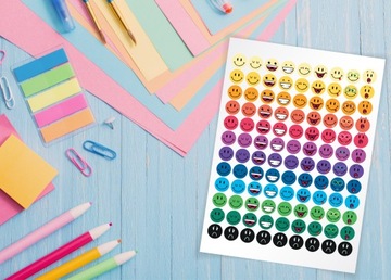 Мотивационные наклейки со смайлами для детского сада.
